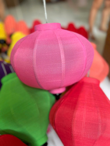 Linternas de seda tradicionales al por mayor de Vietnam, linternas de seda con marco de bambú, linternas de seda decorativas para decoración de festivales - Product Image 2