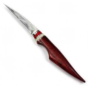 Handcrafted Damascus Steel Precision Detail Utility Knife Rosewood Handle Bone Bolster <b>Craft</b> <b>Tool</b> - Product Image 1