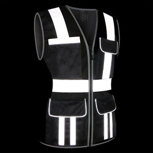 Nuevo chaleco de seguridad para mujer, a la moda, para trabajo en exteriores, construcción, seguridad, con bolsillos, precio al por mayor, chaleco de protección. - Product Image 6