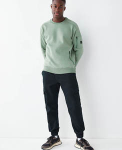 Ensemble de survêtement personnalisé avec logo pour homme, en molleton, grande taille, pour le sport et le fitness, comprenant un sweat-shirt et un pantalon de jogging - Product Image 3