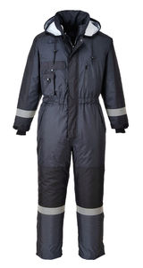 Combinaison de sécurité hivernale, vêtements de travail thermiques isolés, protection contre le froid, vêtements de travail industriels, construction, polyester - Product Image 6