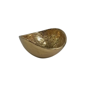 Ensemble de 3 bols décoratifs en métal doré en forme de fleur, support pour fruits secs, centre de table pour salle à manger ou salon - Product Image 6