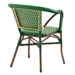 Meubles de jardin en rotin de style européen classique, mobilier de café nordique, chaise de bistrot parisien pour extérieur - Product Image 3