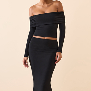 Chemises à manches longues et épaules dénudées sur mesure pour femmes, vêtements de mode urbaine et de plein air pour adultes et jeunes filles - Product Image 1