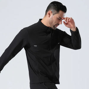 ชุดกีฬากันลมสำหรับออกกำลังกายกลางแจ้งแบบสปอร์ตเคลือบผิวพิเศษสั่งทำได้ตามต้องการ MOQ ต่ำ กระชับพอดีตัว น้ำหนักเบา เหมาะสำหรับการวิ่งและออกกำลังกาย - Product Image 1