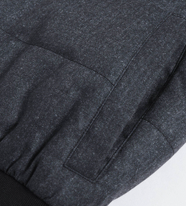 Chaqueta Acolchada con Capucha y Cuello Alto para Hombre AQTQ, Cierre de Cremallera, Forro de Piel Sintética, Resistente al Viento, Secado Rápido, Estilo Urbano Informal para Invierno - Product Image 5