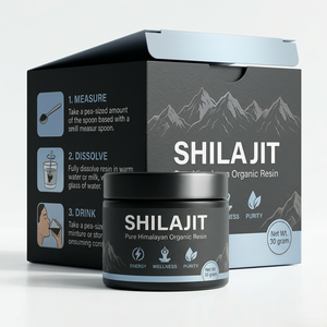 ชิลลาจิตเรซินบริสุทธิ์จากเทือกเขาหิมาลัยพรีเมียม พร้อมแร่ธาตุ 85+ ชนิด และกรดฟุลวิค เพื่อเพิ่มพลังงานและความแข็งแกร่ง - Product Image 2