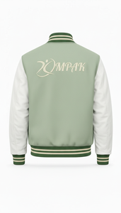 Manches en cuir de style américain durable avec broderies et patchs, style streetwear universitaire très tendance - Product Image 3