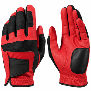 Gant de golf en cuir véritable de qualité supérieure, main droite, respirant, unisexe, à enfiler, blanc et noir, gants de sport - Product Image 6