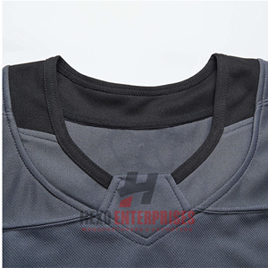 Maillot de hockey sur glace personnalisé avec nom d'équipe, col en V, séchage rapide, respirant, 100 % polyester, épais - Product Image 4