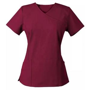 Uniformes d'infirmières sur mesure OEM pour femmes, ensembles de blouses de haute qualité avec poches, fabricant professionnel d'uniformes d'hôpital - Product Image 2