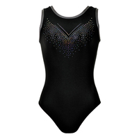 Justaucorps de danse et de gymnastique personnalisé en spandex pour adultes et jeunes filles, sans manches, haute qualité, pour l'entraînement, vente en gros