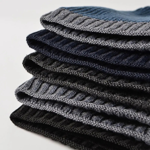 Oem Customized Colors And Design High Quality Stripe Thick Knit Beanie Cap Customize Logo And Colors Multi color <b>Hats</b> Beanies - Product Image 5