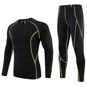 Conjunto de Compresión Deportiva de Alta Calidad para Hombre, Camiseta de Secado Rápido y Leggings, Ropa Deportiva Activa - Product Image 6