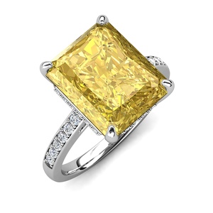 2023 fantaisie pierre de glace pilée bijoux de luxe 925 en argent Sterling déclaration grande bague de fiançailles pour les femmes bijoux de destin - Product Image 3