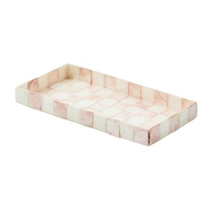 Luxury Pink Mother of Pearl <b>Tray</b> for Home Decoration - Product Image 1