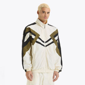 Men's Color Block Tracksuit Full Length Zipper Closure Regular Fit Stand Collar Geometric Pattern Sporty Casual Wear Autumn - Product Image 5