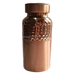 Pure <b>Copper</b> Hammered <b>Bottle</b> With Polish Finished Indian Hand Made Health Benefits <b>Copper</b> <b>Bottle</b> Metal <b>Drinking</b> Water <b>Bottle</b> - Product Image 5