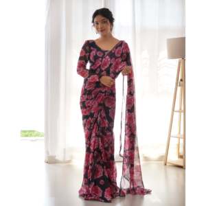 Lisa Misha Black Saree - Product Image 3