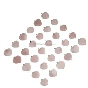 ALIZA AGATE EXPORTS จี้คริสตัลรูปหัวใจทำจากโรสควอตซ์ธรรมชาติ ขัดเงา สำหรับงาน DIY ตกแต่งบ้าน สร้อยคอ เครื่องประดับ ทำมือ - Product Image 3