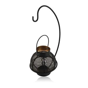 Portavelas de Hierro con Marco Metálico y Diseño Estilo Bambú para Decoración del Hogar - Product Image 2
