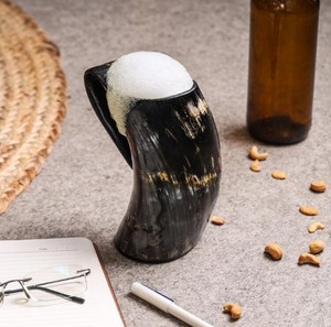 Mug en corne de buffle exquis, fait main, matériau de qualité supérieure, texture rustique élégante, cadeau traditionnel unique, collection - Product Image 2