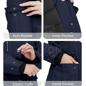 <b>Lightweight</b> Women <b>Parka</b> Jacket Comfortable Wear Women <b>Parka</b> Jacket Smooth Fabric Women <b>Parka</b> Jacket Travel Use - Product Image 3