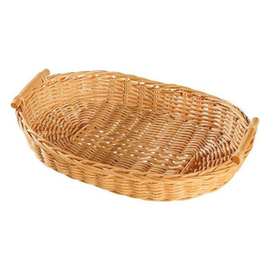 2025 Wholesale Minimal Rustic Rattan Serving <b>Trays</b> Bamboo <b>Basket</b> Organizer for Restaurant Kitchen Decorative Element - Product Image 3