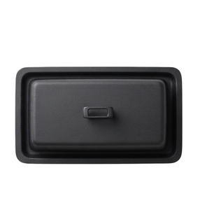 Beurrier rectangulaire noir mat avec couvercle, design minimaliste, hermétique, préservation de la fraîcheur, utilisation en cuisine - Product Image 4