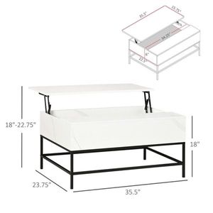 White Top Coffee Table - Product Image 5