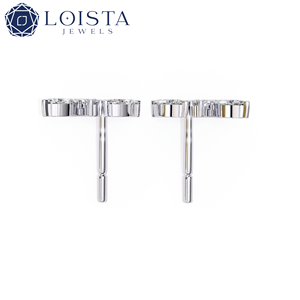 Boucles d'oreilles LOISTA en or blanc avec diamants taille marquise, couleur D naturelle, certifiées GIA, classiques pour femmes, à porter au quotidien - Product Image 3