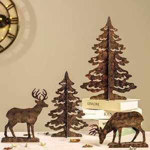 Modern Metal Candle Holder with Berry Garland Round Centerpiece for Christmas <b>Table</b> Decor - Product Image 5