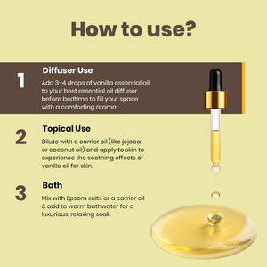 Huile essentielle de vanille pure de qualité supérieure, distillée à la vapeur, pour les soins de la peau, les massages, pour tous types de peau, fournisseurs en gros, SQIN - Product Image 4