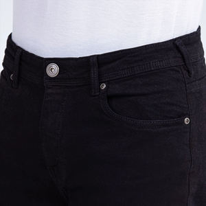 Custom Men's Pencil Pants for Wash Denim Jeans Full-Length <b>Light</b> Blue Breathable Anti-Wrinkle Distressed High Street Zipper - Product Image 6