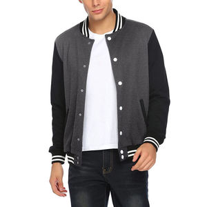 Baseball Jacket for <b>Men</b> Women Custom Cartoon Varsity Letterman Bomber Style Stand Front Embroidered OEM ODM Winter Streetwear - Product Image 4