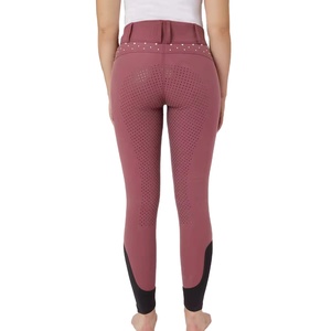 Pantalons d'équitation taille haute, jodhpurs équestres avec grip en silicone intégral, disponibles dans toutes les couleurs, jodhpurs et culottes d'équitation pour femmes - Product Image 2
