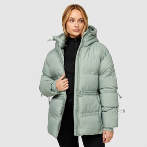 2025 New Fashion High Street Eco-Friendly Hooded <b>Bubble</b> Puffer Jacket Unisex Thick Warm Quilted Shiny Waterproof Winter - Product Image 3