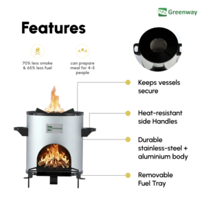 Greenway Smart <b>Stove</b> Commercial Wood <b>Stove</b> with Axial Fan Heavy-Duty Cookstove for Large-Scale Cooking - Product Image 4