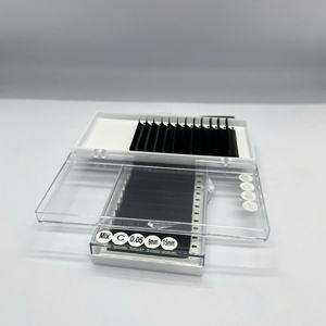 Extensiones de Pestañas Coreanas PBT Negro Mate, Bandejas para Pestañas, Pestañas de Volumen Cashmere, Cajas de Pestañas de Marca Privada, Logotipo Personalizado - Product Image 6