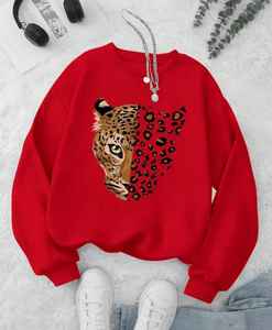 Sweat-shirt d'hiver pour femme en tissu polaire mélange polyester/coton de qualité supérieure pour le confort et le style - Product Image 1