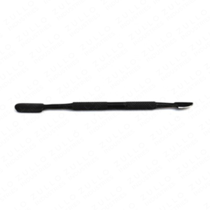 Pousse-cuticules et grattoir à ongles en acier inoxydable noir, outil de manucure et pédicure pour le nettoyage des peaux mortes et les soins en salon - Product Image 3