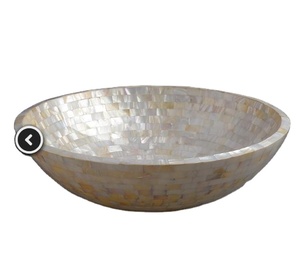 Lavabo de Lujo Hecho a Mano con Mosaico Decorativo, Lavabo de Baño Premium, Ligero, Diseño Geométrico Bohemio, Exportación - Product Image 3