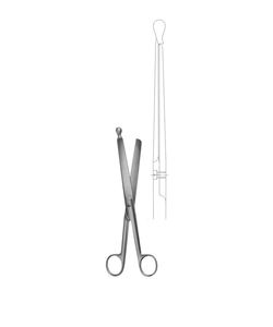 Tijeras Intestinales de Acero Inoxidable de 210 mm, Tijeras Quirúrgicas Reutilizables, Instrumento Médico para Cirugía General - Product Image 1
