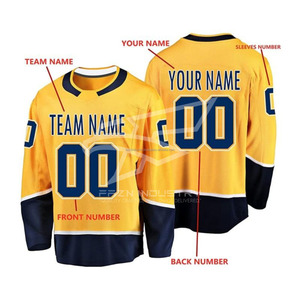 Chemise de hockey sur glace Impression sublimée en gros Maillot respirant à séchage rapide OEM ODM Vêtements de sport d'équipe - Product Image 6