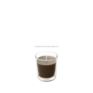 Bougies parfumées en pot à marque privée, forte concentration de parfum, bougies votives en verre transparent pour la décoration intérieure, OEM ODM - Product Image 4