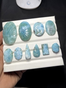 Sculpture artisanale en larimar naturel, pierre précieuse bleue, fabricant et fournisseur en gros de sculptures en larimar - Product Image 5
