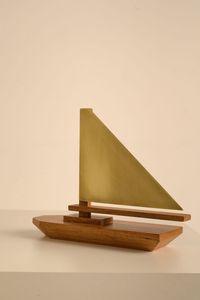 Modèle de bateau à voile artisanal en bois, centre de table classique, décoration nautique pour la maison et les expositions côtières - Product Image 6