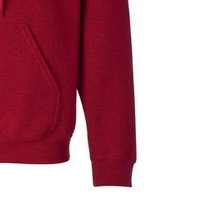 Sudadera de Invierno para Hombre, Color Rojo Cereza, Corte Regular, con Cierre, Transpirable, 100% Algodón, Felpa, Bordada, Estilo Hip Hop - Product Image 3