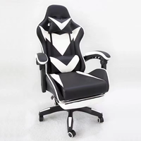 Chaise de jeu Scorpion Racing de haute qualité avec repose-pieds, en acier inoxydable bon marché, en cuir, pour ordinateur, jeu, bureau, inclinable, convertible