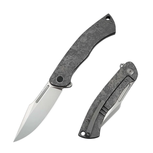 Navajas Plegables con Empuñadura Texturizada Marrón, Hoja de Acero Inoxidable, Diseño Plegable Portátil para Senderismo, Camping y Uso General - Product Image 1